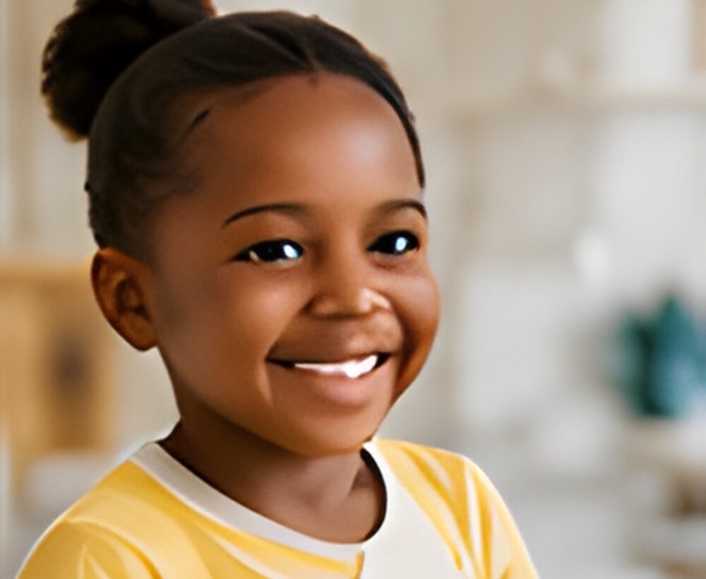 A smiling young girl