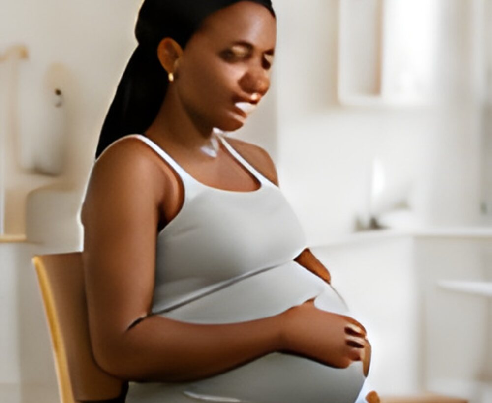 A pregnant woman during a check-up